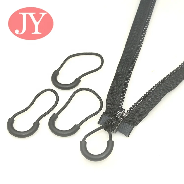 Jiayang ready mold zipper slider Rubber silicon zipper pulls custom zipper pulls