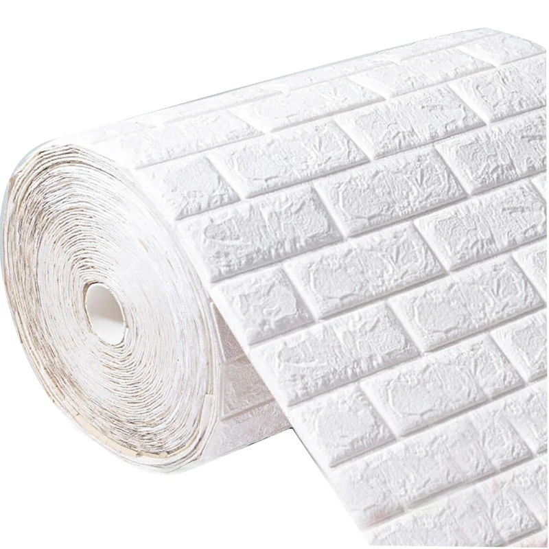 3d brick wallpaper PE foam wall panels adhesive wall sticker for home decoration living room modern