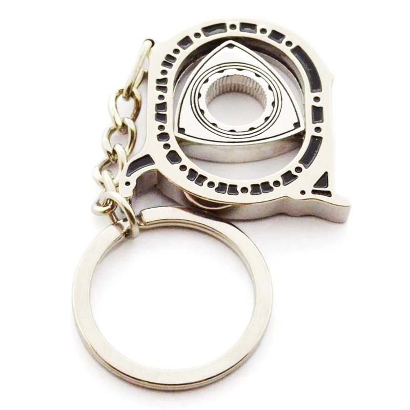 High Quality Key Chain Rose Gold Metal Horse Preserved Flower Motorcycle Helmet Keychain Rings