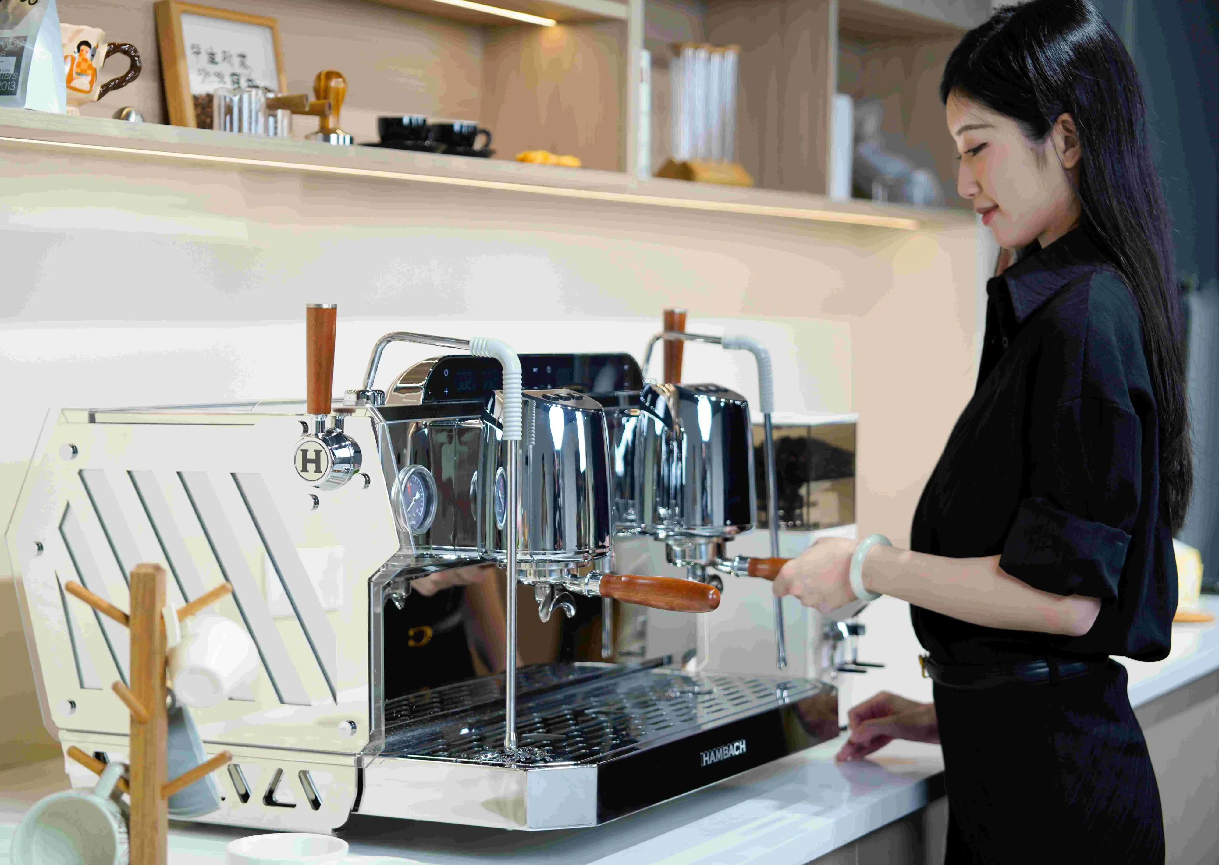 Hotel Rancilio 2 Group Cofee Espresso Automatic Coffee Machine