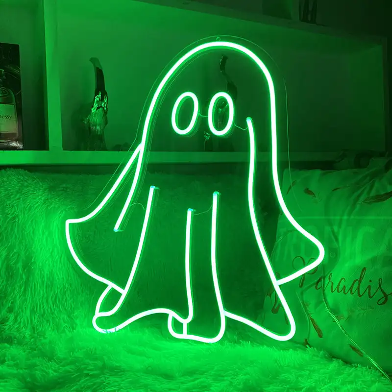Halloween Custom Pumpkin neon light sign Wholesale lets party neon sign for halloween neon party