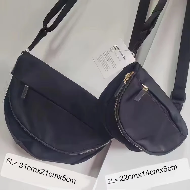 Новая Спортивная мужская и женская сумка для верховой езды 2 л Lulu нейлоновая на одно плечо