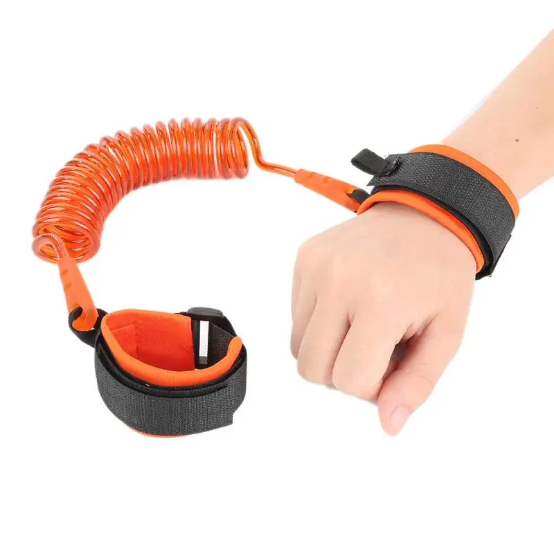 Child Kid Anti-lost Link Safety Leash Adjustable Wrist Harness Cut Continuously Strap Reins Traction Rope Solid