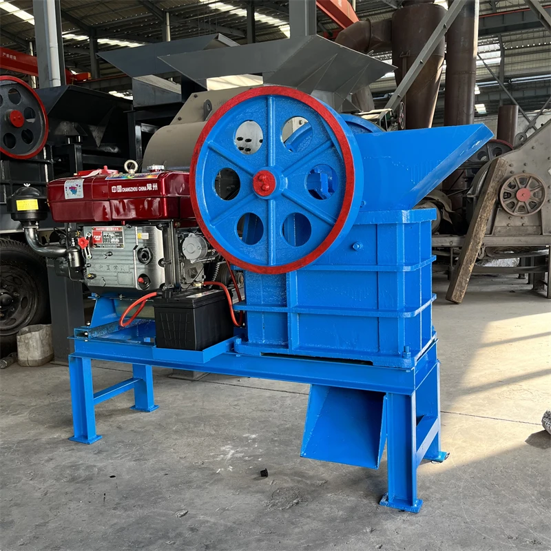 jaw crusher crusher machine stone crushing small diesel engine jaw crusher