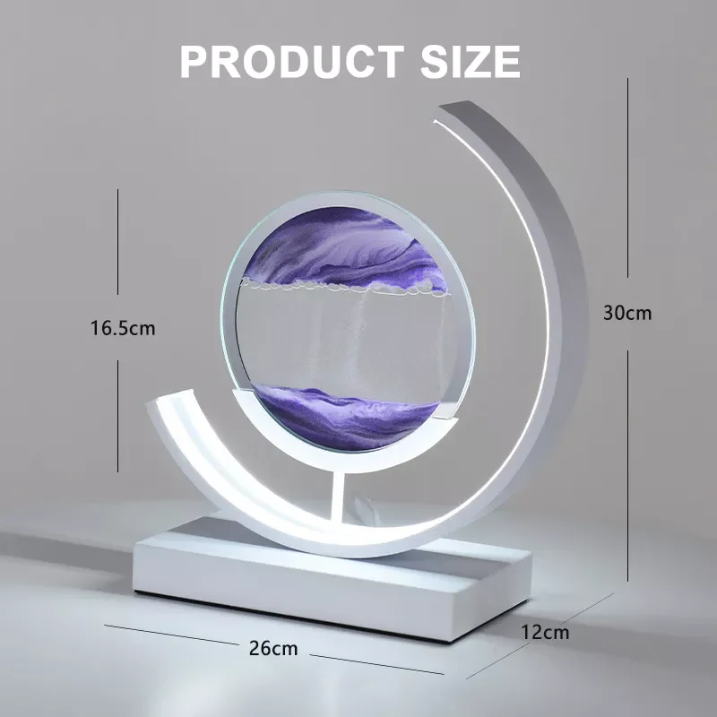 Популярная 3D светодиодная картина с текучим песком настольная лампа светодиодный динамический светильник быстрым Новая Современная Художественная ретро-лампа