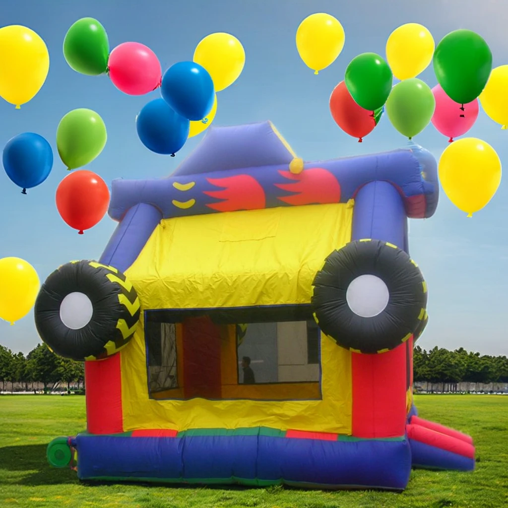 Unisex Inflatable Monster Truck Bouncer PVC Jumping Castle Pool Park Amusement Features Model Number Bouncy 1 Piece Searched All