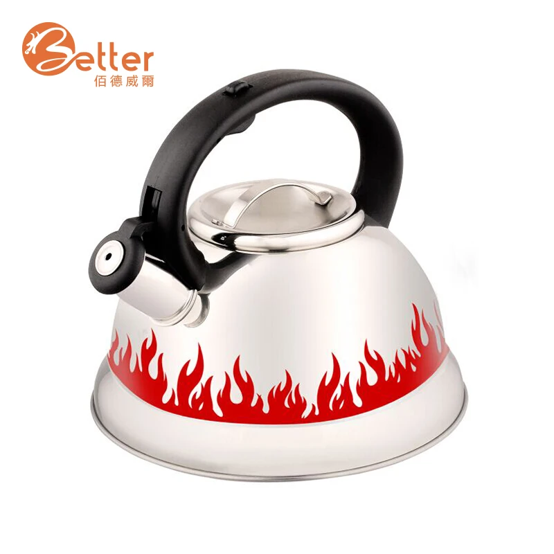 Популярный продукт из нержавеющей стали изменение цвета свистящий чайник для кухни