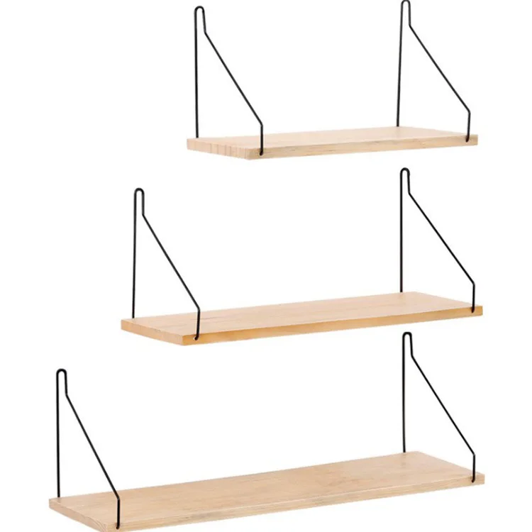 Wooden wall shelf for living room Partition decorative wall mounted shelf (can be sold separately hangers)