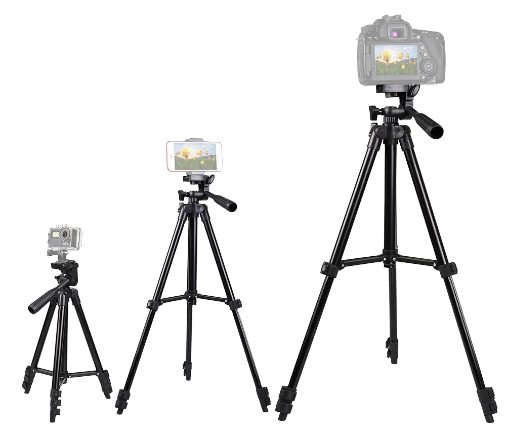 Wholesale Extendable 3120 Professional Camera Tripod Mobile Phone Tripod Telescopic with Camera Phone Holder