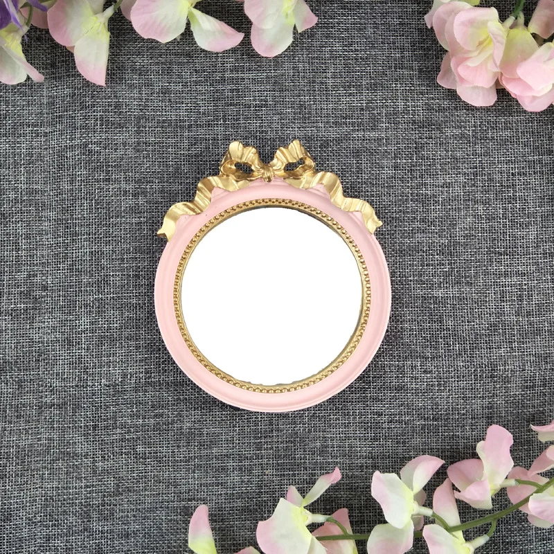European Retro Multi-purpose Jewelry Makeup Mirror Shooting Props and Ornaments