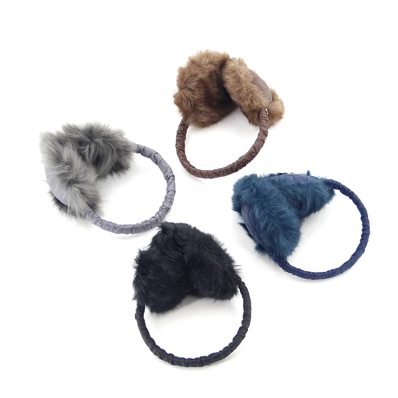 Зимние Модные наушники, индивидуальные наушники из искусственного меха, детские наушники