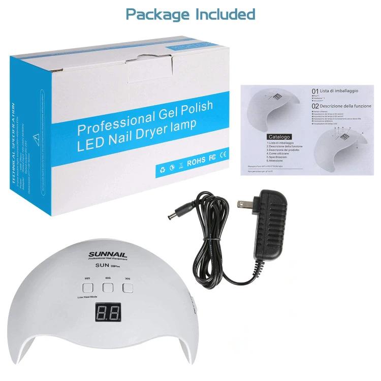 UV Led Lamp With Timer Nail Gel Lamps 40W UV Lamp Lights Nail Gel Dryer Digital Nail Art Machine