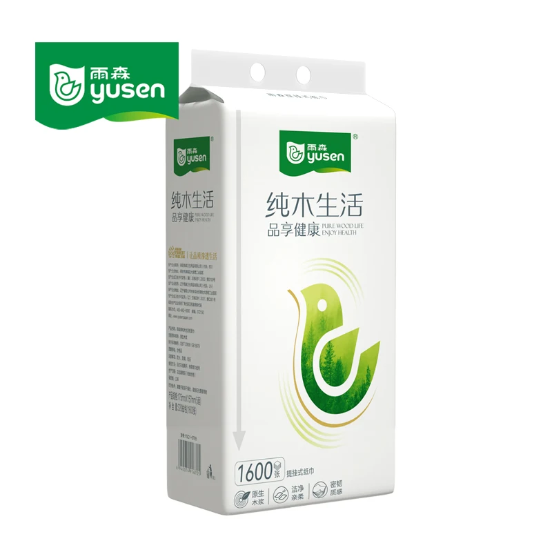 Household custom logo tissue soft tissue paper 2py 3ply 4ply hanging facial tissue paper