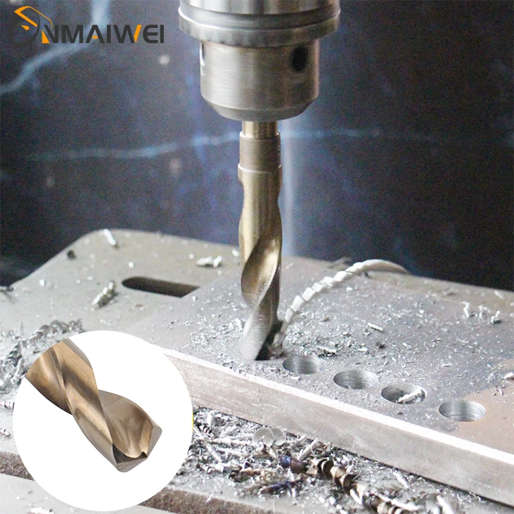 1/2 small handle high speed steel twist drill 12.7mm milling machine electric drill shrink shank drill