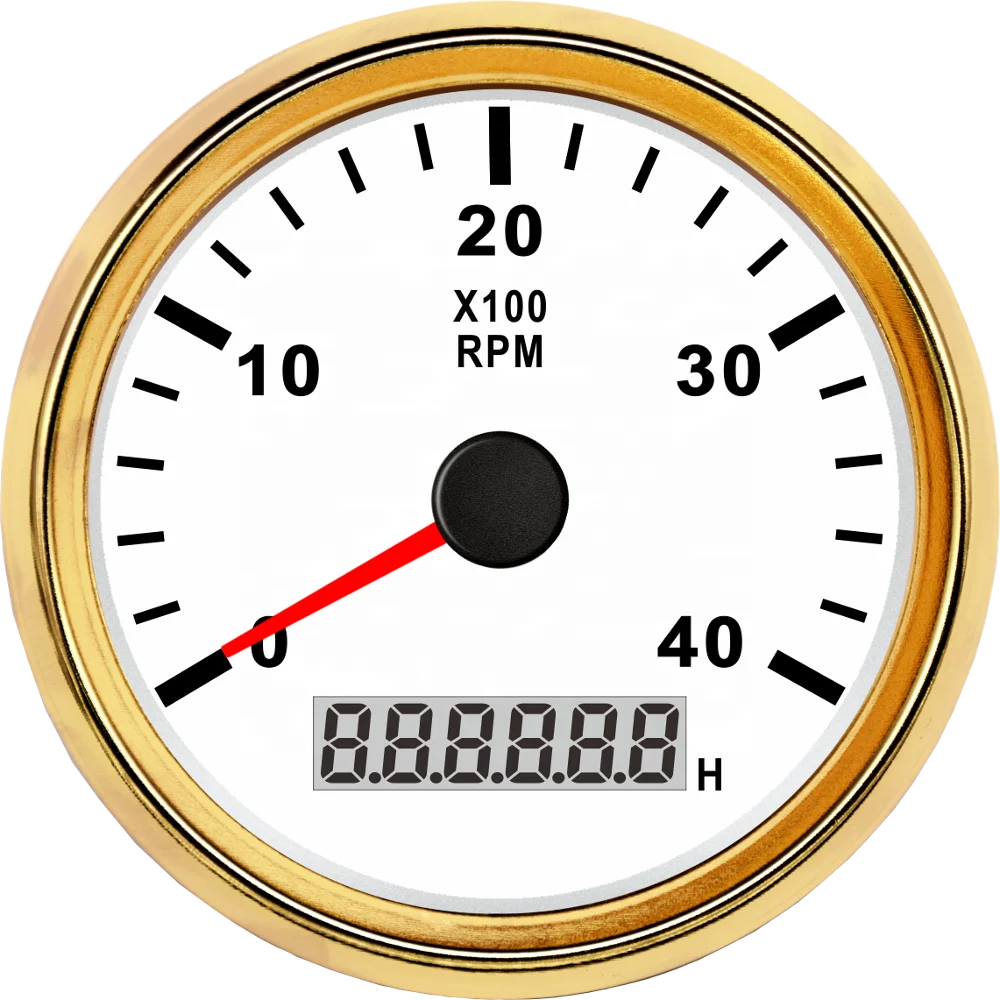 SPR SJ серия dn85 мм Универсальный генератор Аналоговый тахометр 4000 об/мин со светодиодным песометром для авто морской
