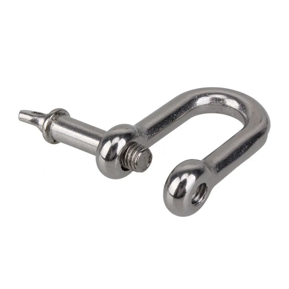 DIN82101 304 Stainless Steel lifting Bow Hanger rigging equipment D shackle