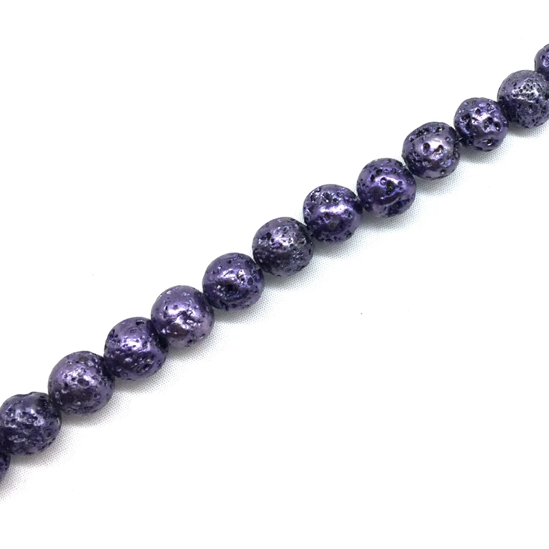 2019 New Lava Stone Beads Volcano Bead Strings Color Plating For DIY Making Jewelry Bracelet Bangles