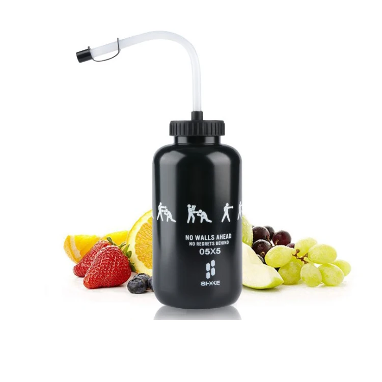 Wholesale 1L Boxing Ice Hockey Fencingn Running Sport Large Capacity Portable Leakproof Nonslip BPA Free Straw Water Bottle