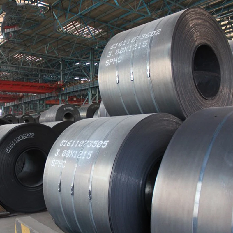 Chinese manufacturer SS400 Q235 Q345 MS iron black sheet metal hot rolled carbon steel coil