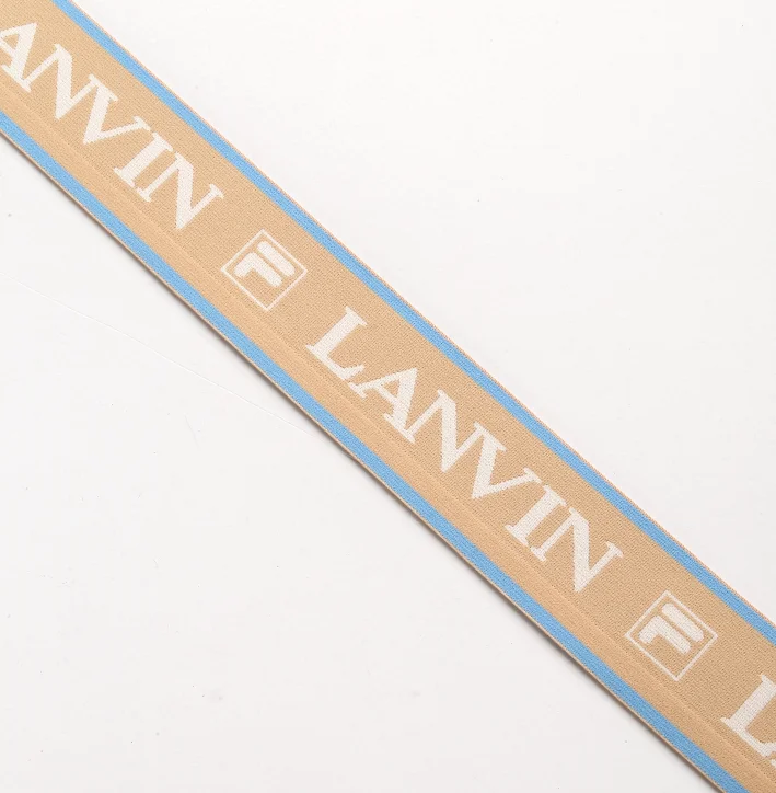 Factory wholesale hot sale for Underwear Custom Printed Logo Webbing Knitting Bias Elastic Woven Tape