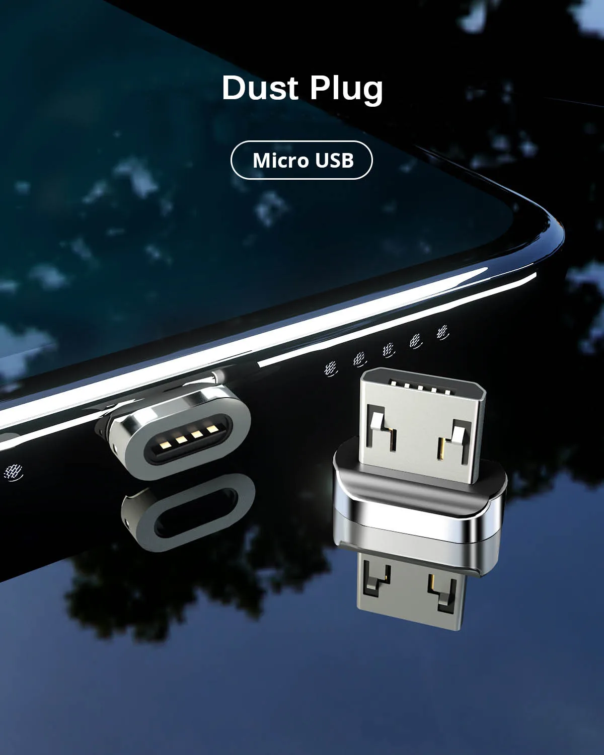 
USB Magnetic Charging Cable Fast Charging USB C Braided Cable 