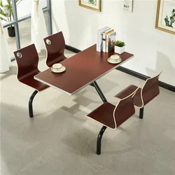 Fast Food Restaurant Furniture  Cafeteria Table and Chair