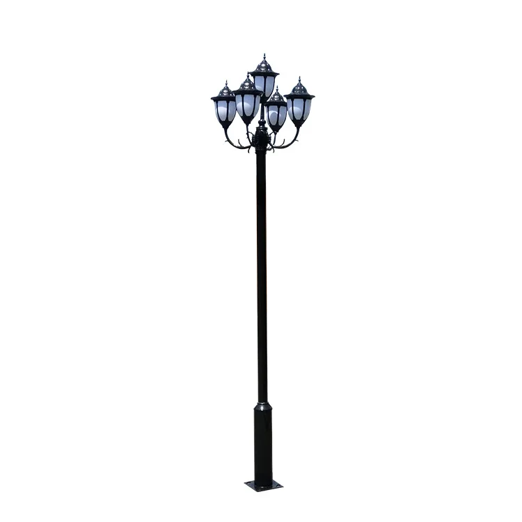 2m 2.5m 3m IP65 E27 Outside Led Garden Lamp Outdoor Aluminium Led Lawn Lamp 220v Bollard Garden Light Pathway Lighting