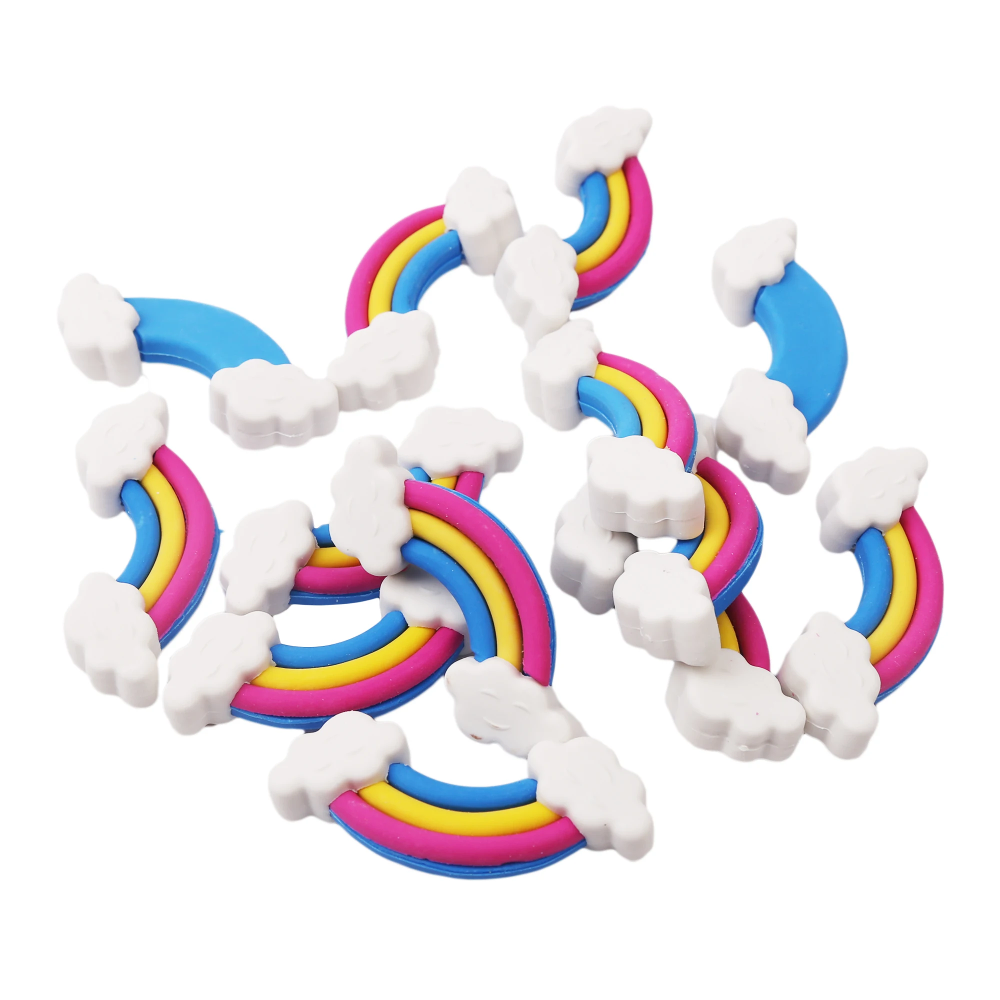 12 RAINBOW ERASERS