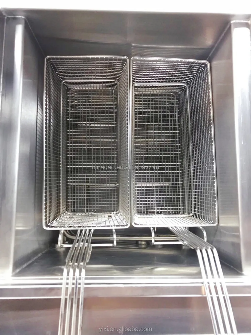 Double Cylinder Open Fryer/Restaurant Use Electric Deep Fryer with Computer Control Panel for Hotels and Fried Chicken for sale