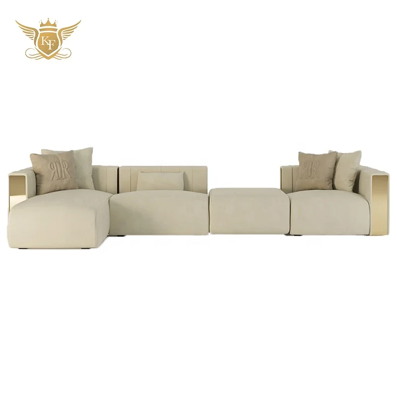 Factory Wholesale Comfortable Simple Design Italian Luxury Modern Modular Sofa Living Room Home Furniture
