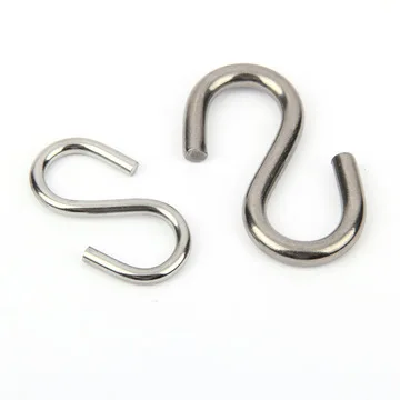 Heavy Duty S Hook for Hanging Hammock Stand Swing Plants Working Load Limit 150 Lbs, 2.5 Inch Long 5/16 Inch Thick Strong Hooks