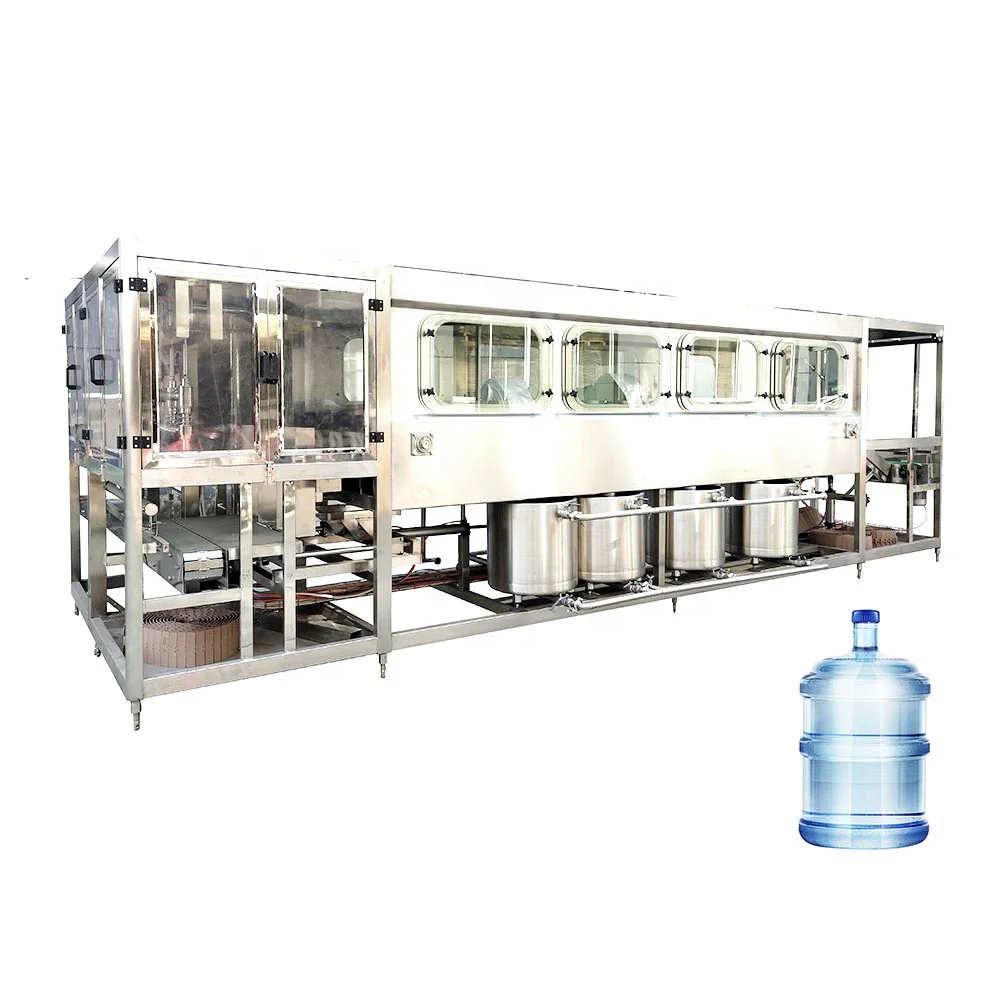 Complete 5 gallon 20L Water Production Line Include mineral water Filling Machine / Water Treatment System / packing line