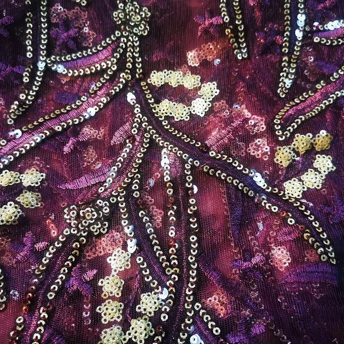 2021 привлекательная и блестящая, лидер продаж, сетчатая ткань с вышивкой и блестками для вечернего платья