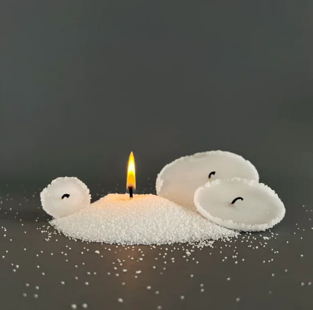 2024 hot selling granulated scented soy wax pearled candle sand candle powder for wedding decora