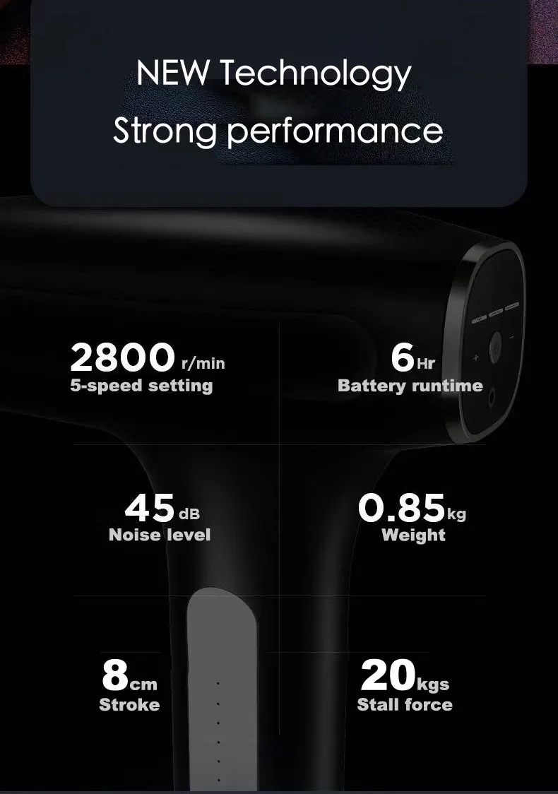 TENS/EMS Power bank wholesale price mini with case factory supply app quite massage gun