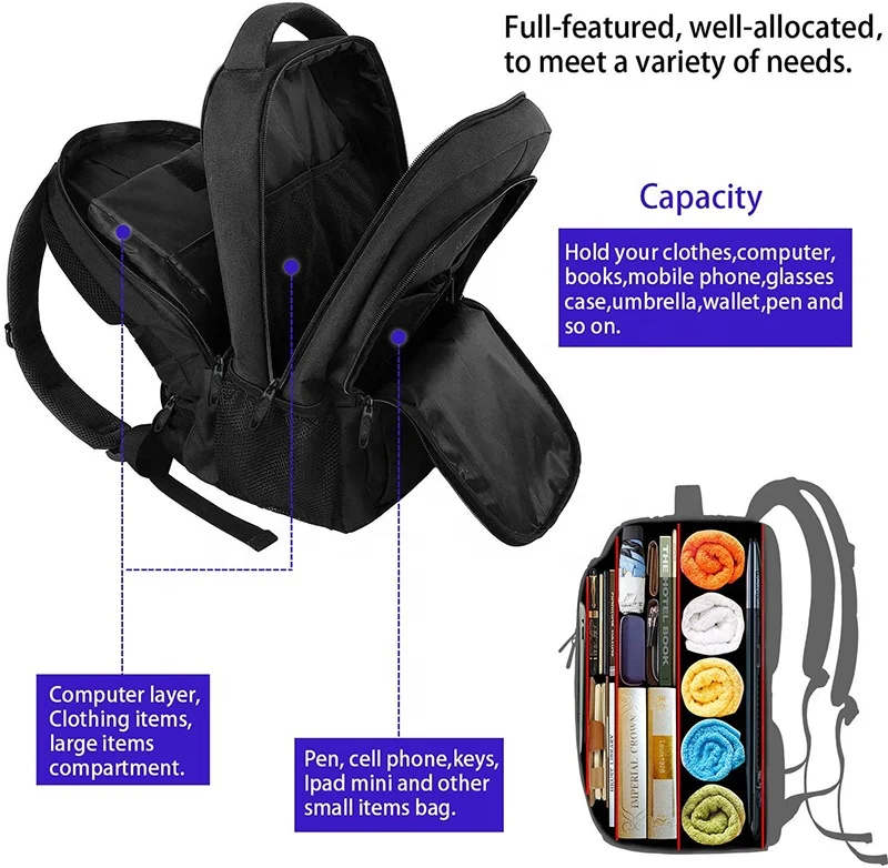 Matein inateck family ergonomic ethical city farpoint 40 33l ideal hiking backpack for air travel work laptop backpack for men