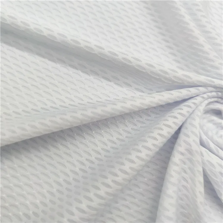 3D eyelet jacquard 4 Way Stretch Fabric Mesh 100Polyester fabric Plain Fabric