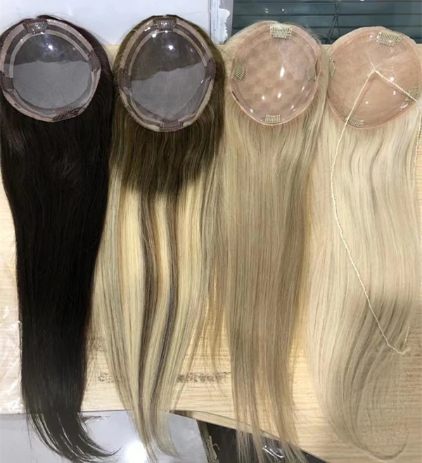 Женский парик для волос B2 # ombre длинных Блонд с мононической основой европейские волосы без повреждений класс 12 А плотность 150