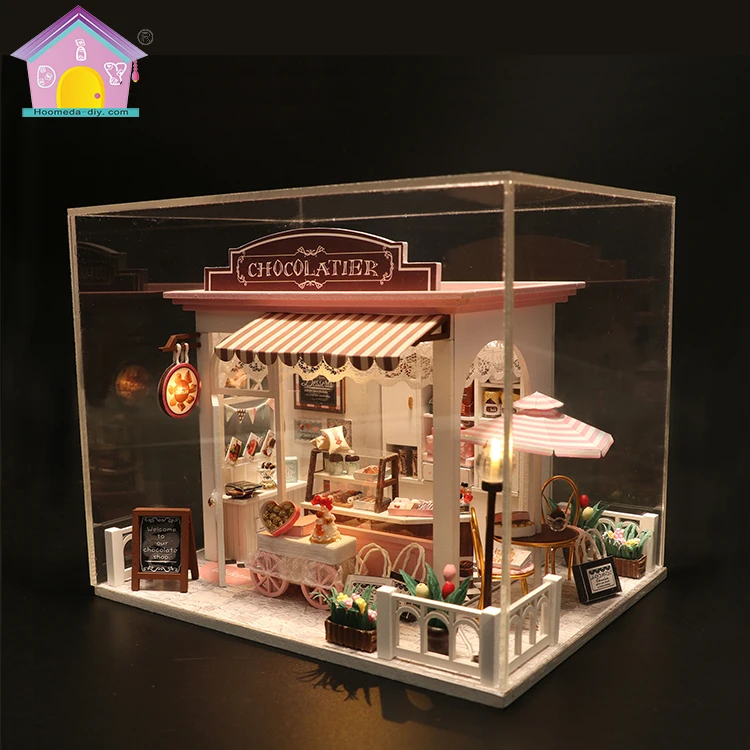Wholesale diy miniature wooden craft children gift doll house
