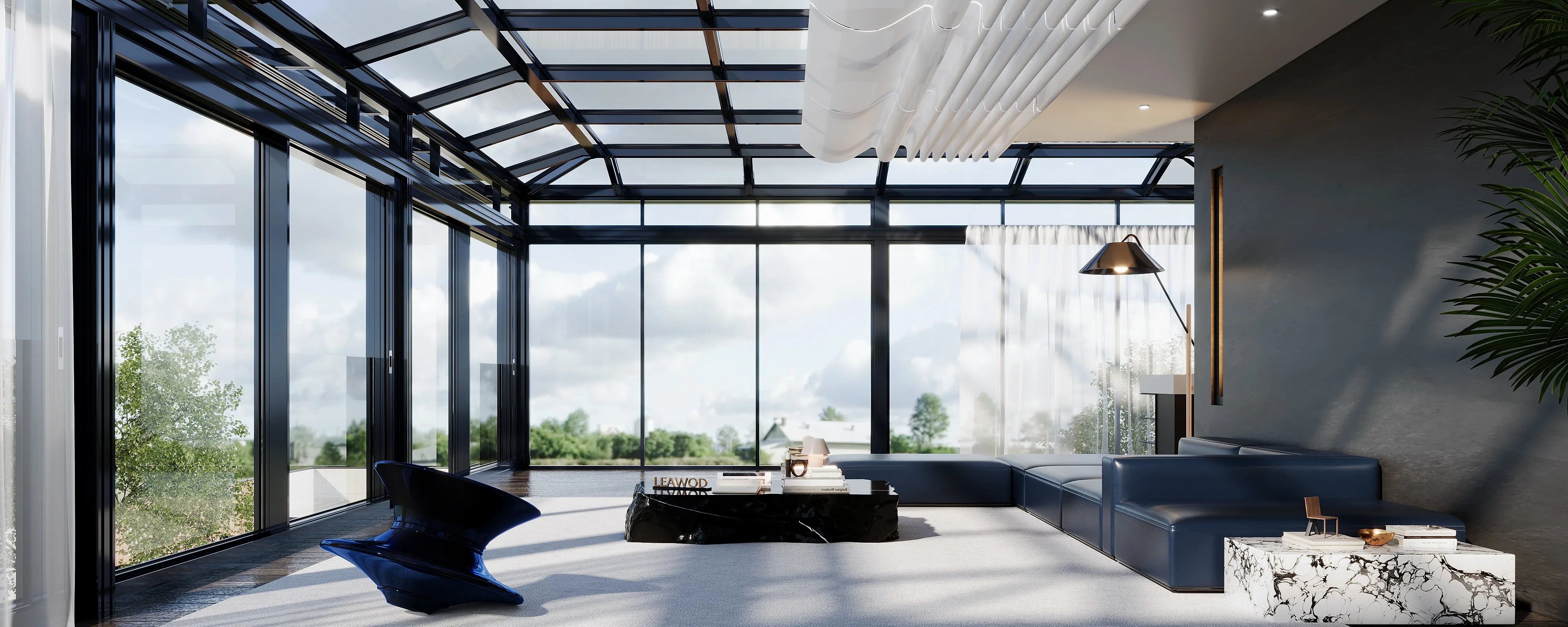 Customized winter garden free standing sunroom