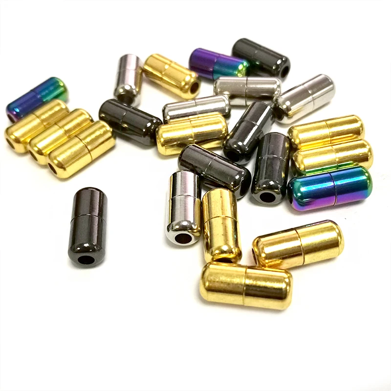 Lazy shoelace buckle cylinder buckle color metal free basketball shoes shoelace accessories buckle manufacturers wholesale