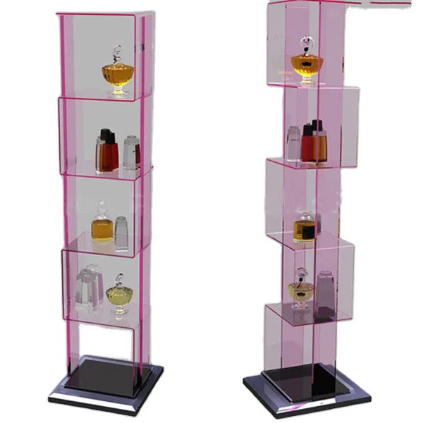 Custom Acrylic Perfume Stand Display Rack Perfume Cosmetic Makeup Display Stand Retail
