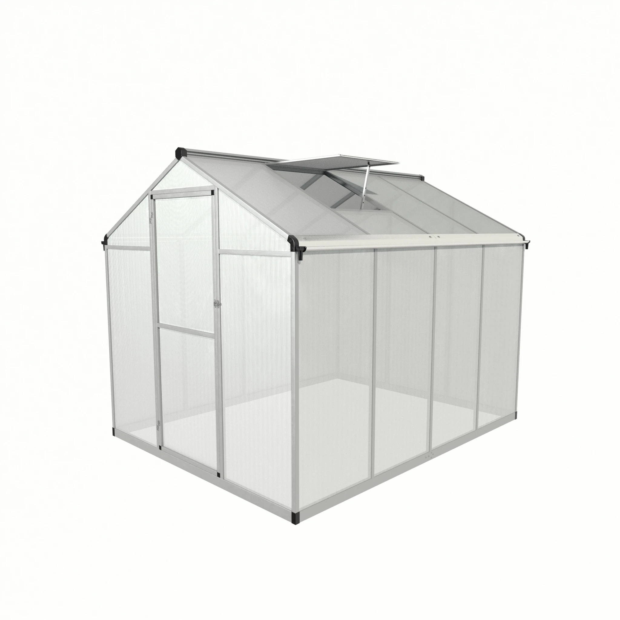 Aluminum frame walk in green house black plant indoor large greenhouse manufacturers China