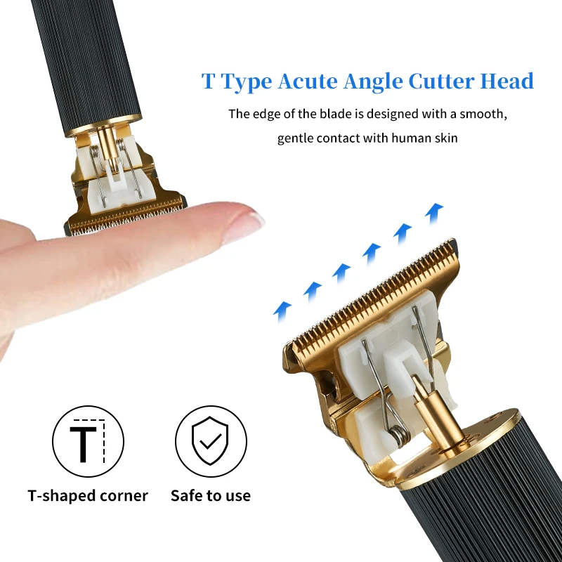 Wholesale Custom Hair Clipper Man Haircut Hairdresser Profesional Shaver Trimmer Vintage T Hair Trimmer