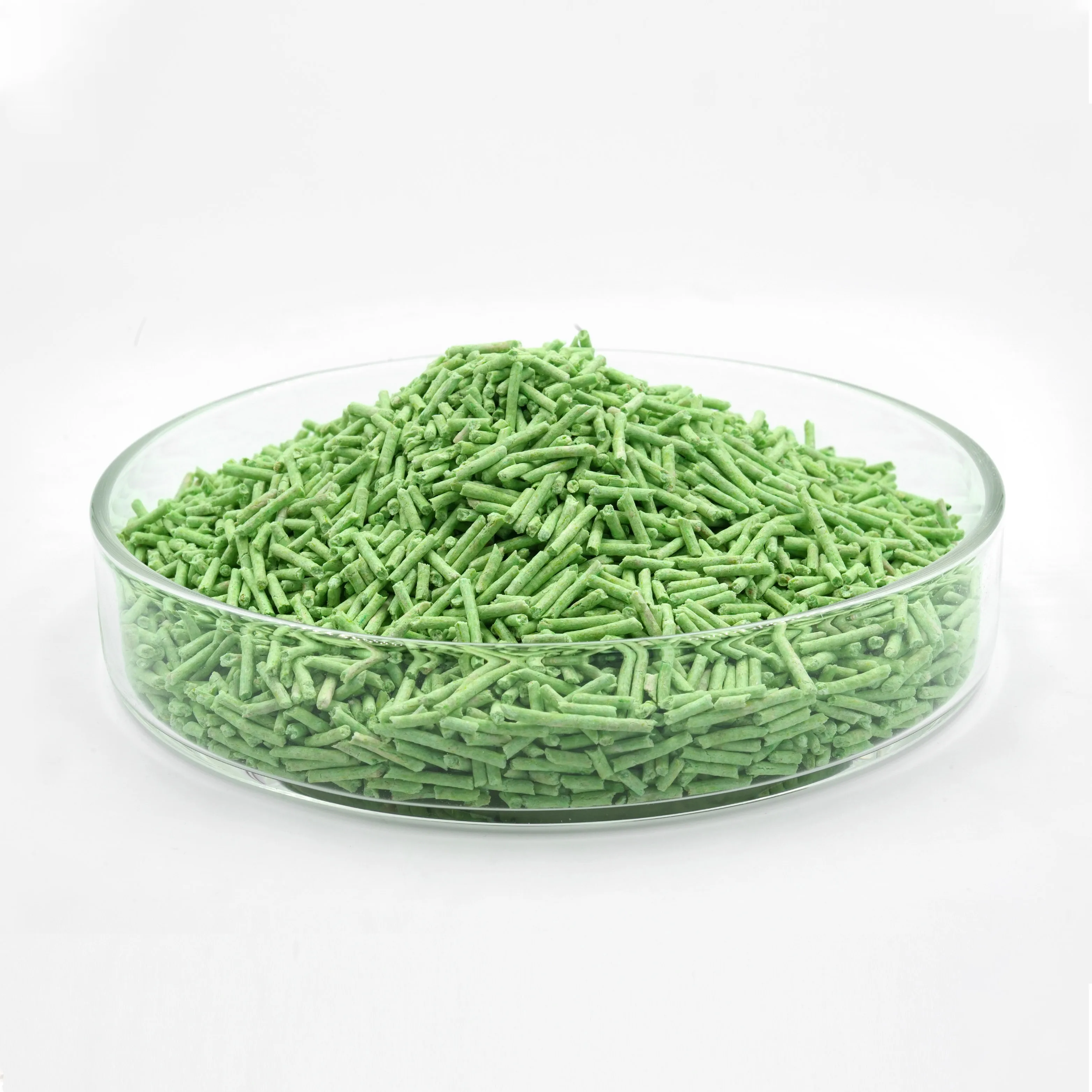 Arena para gatos de tofu con fragancia te verde naturalmente fuerte y aglomerante que se puede desechar por с возможностью удаления