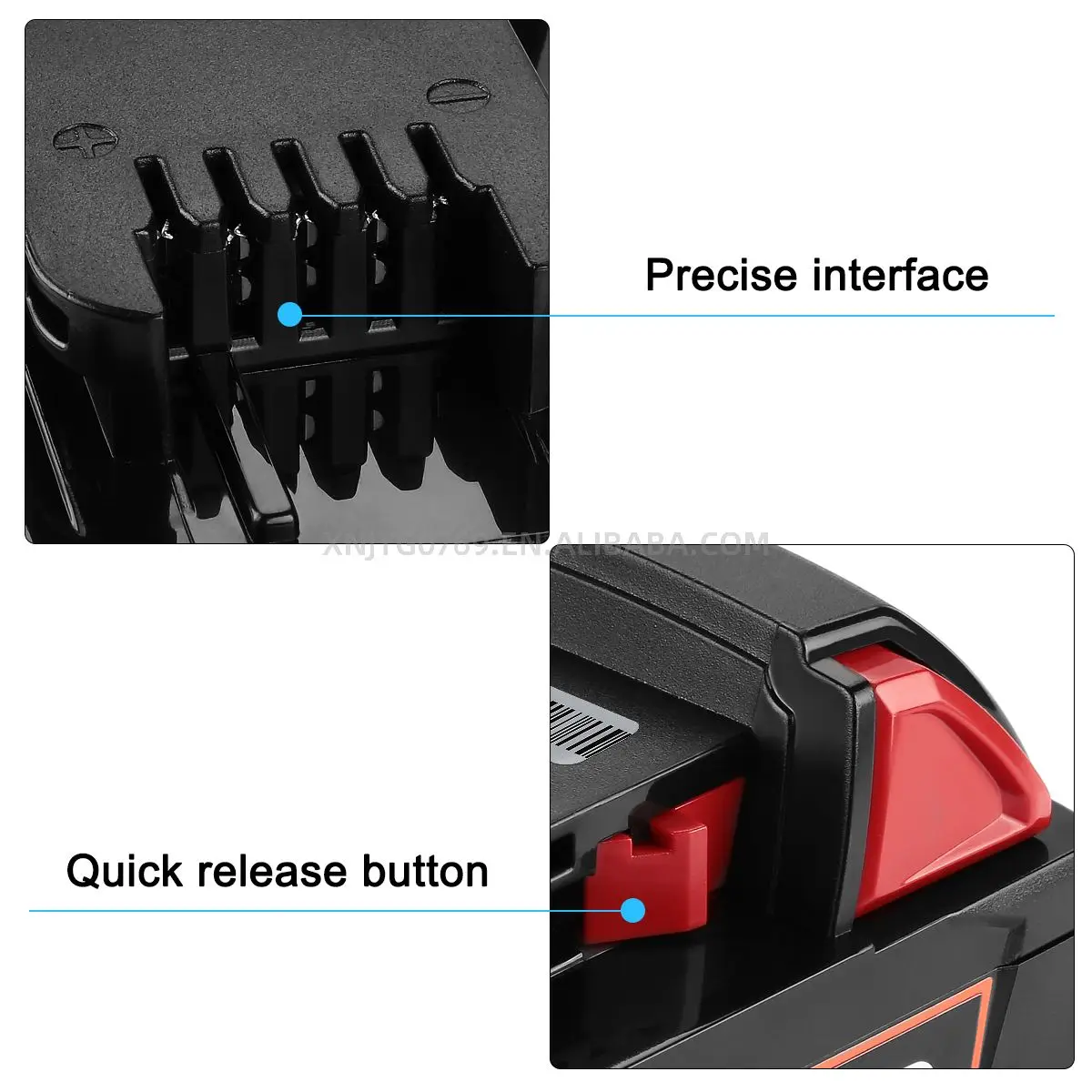 For Milwaukee 18V 3.0Ah Li-ion battery Rechargeable C18B Li18 M 18B XC Power tool battery for Milwaukee battery