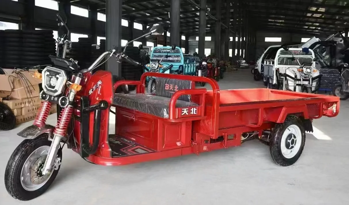 Hot 1.95m orchard car 1000W motor freight three wheels drive three wheelscles