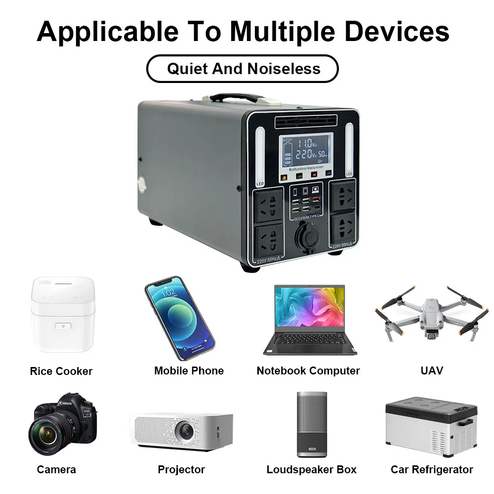 High quality 300W/1800W solar system energy supply equipment wireless charging car cigarette lighter back-up power supply