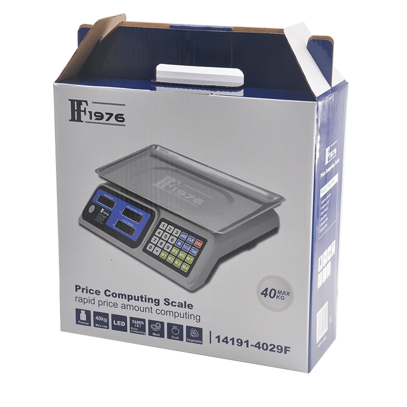 FF1976 brand 14191-4029F Price Computing  Scale Electronic pricing scale watermelons and vegetables 40KG/5g weighing scale