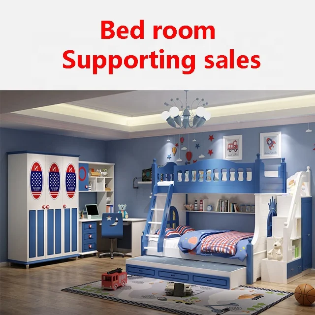 Экологически чистая деревянная Экономия пространства детская двухъярусная кровать в стиле лофт Съемная из МДФ мебель спальные наборы